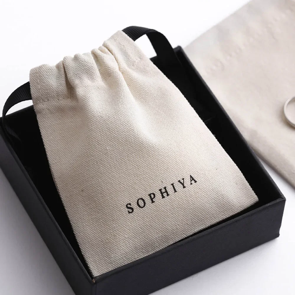 Luxury Bags From China - Custom Logo Cotton Jewelry Drawstring Bag