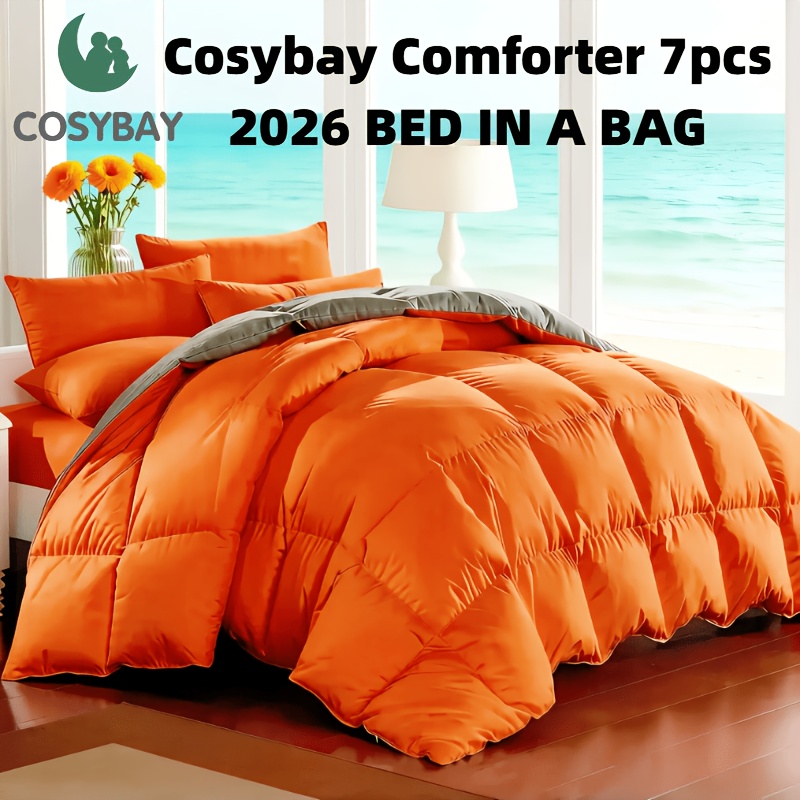 Luxury Bags Pakistan - usCosybay 7pcs Luxurious Comforter Set Queen-Bed
