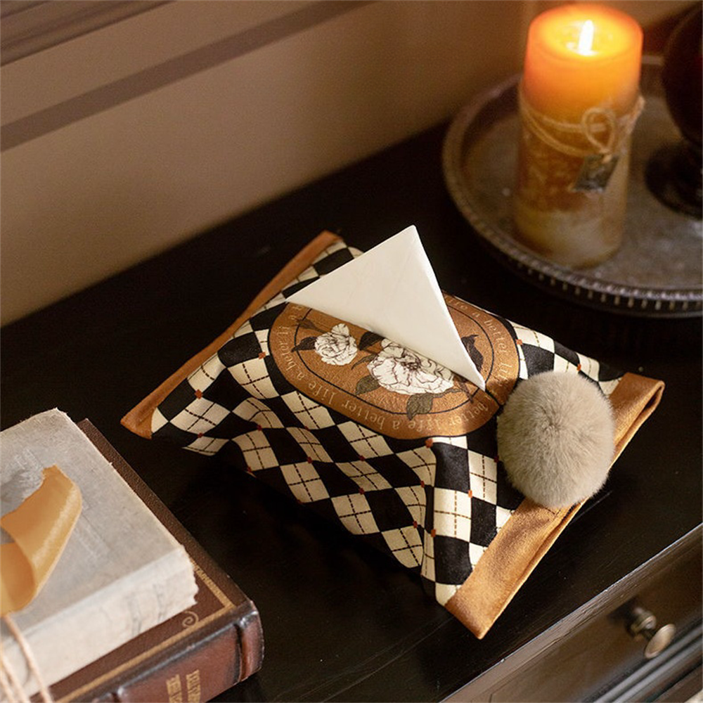 Luxury Bags Hand Painted - Retro Style Light Luxury Tissue Box,