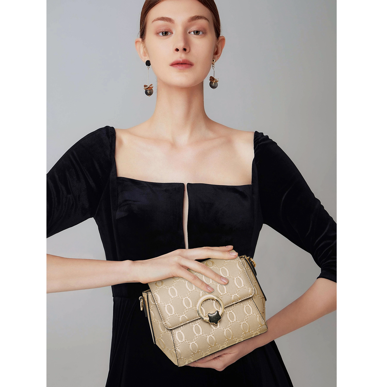 FOXER Luxury Brand Women's Sho - Luxury Bags Gold 리뷰 및 가격