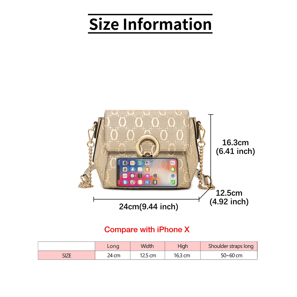 FOXER Luxury Brand Women's Sho - Luxury Bags Gold 리뷰 및 가격