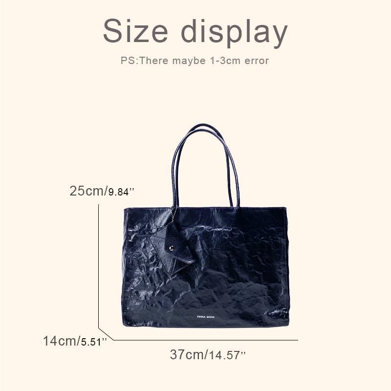 Korean Casual Kraft Paper Tote - Luxury Bags Vendor 리뷰 및 가격