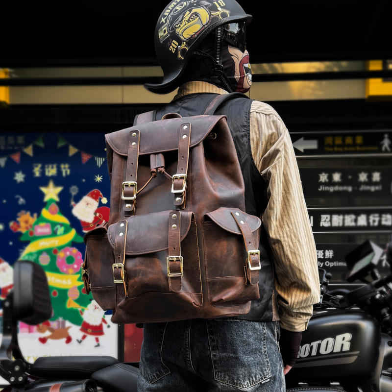 New Arrivals Leather Backpack  - Luxury Bags Vintage 리뷰 및 가격