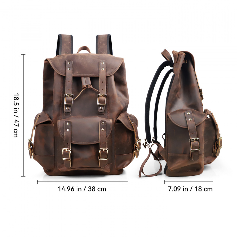 New Arrivals Leather Backpack  - Luxury Bags Vintage 리뷰 및 가격