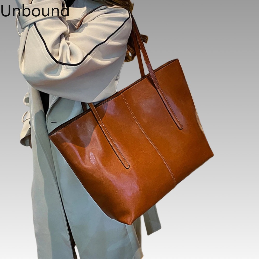 Oil Wax Cowhide Tote Bag Women - Luxury Bags Vintage 리뷰 및 가격