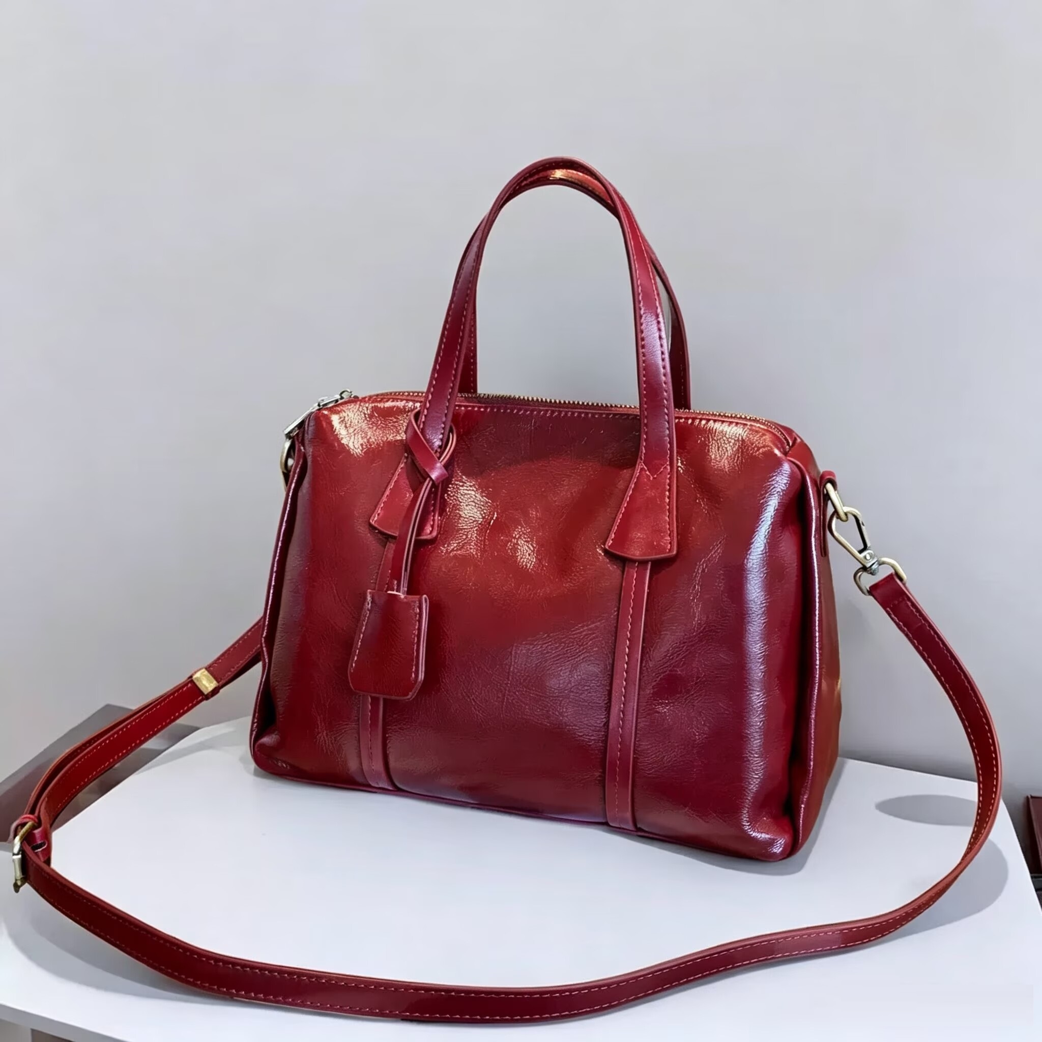 Vintage Real Leather Handbag F - Luxury Bags Girls 리뷰 및 가격