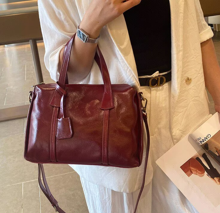 Vintage Real Leather Handbag F - Luxury Bags Girls 리뷰 및 가격
