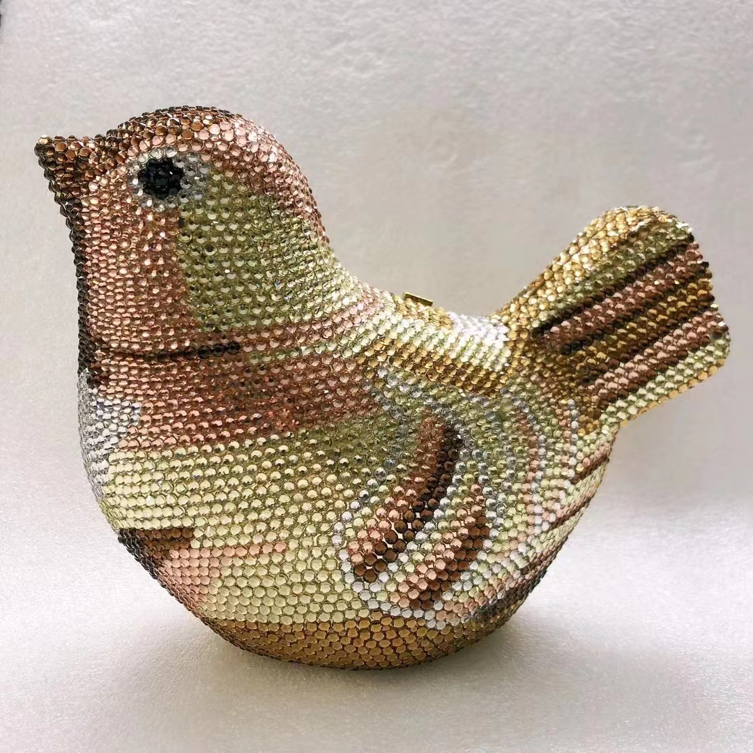 Bird Diamond Evening Bag Clutc - Luxury Bags Yellow 리뷰 및 가격