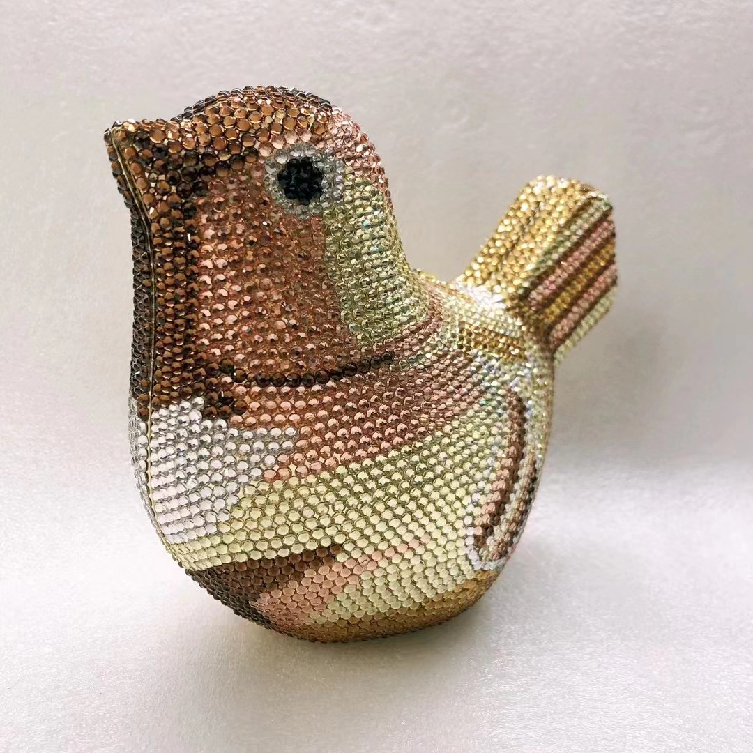 Bird Diamond Evening Bag Clutc - Luxury Bags Yellow 리뷰 및 가격