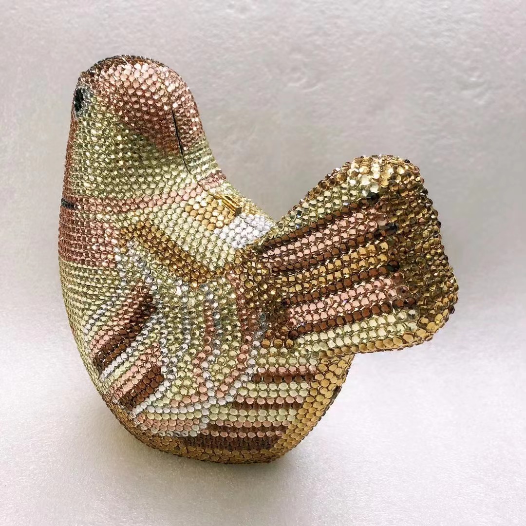 Bird Diamond Evening Bag Clutc - Luxury Bags Yellow 리뷰 및 가격