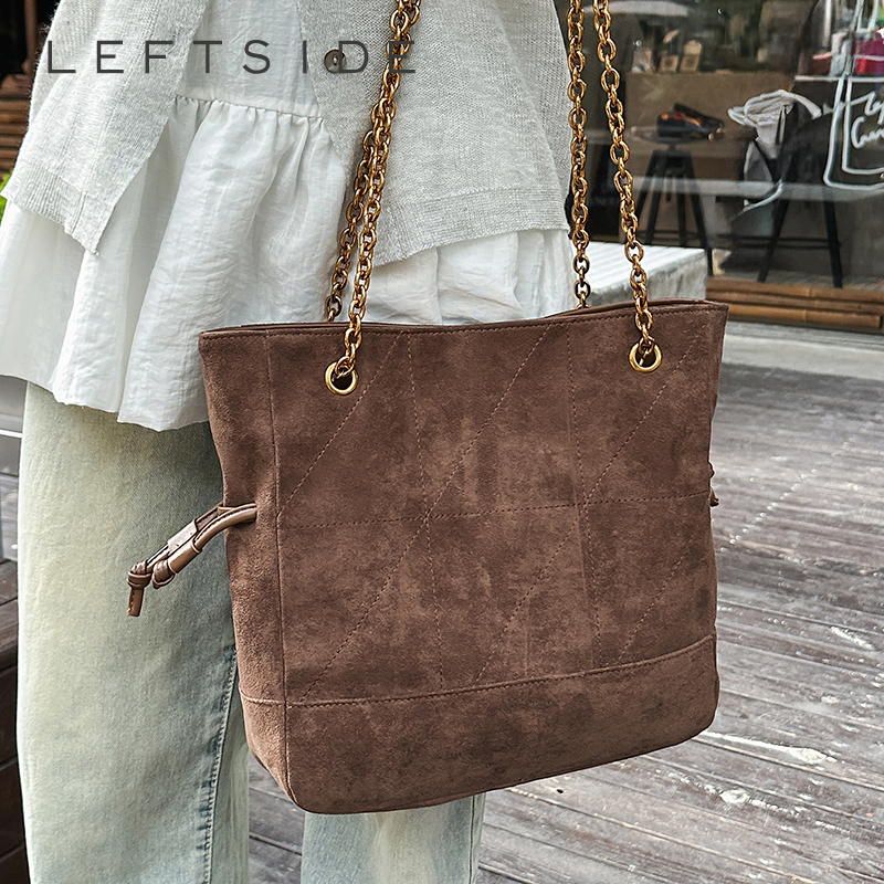LEFTSIDE Luxury Small Faux Sue - Luxury Bags For Young Women 리뷰 및 가격