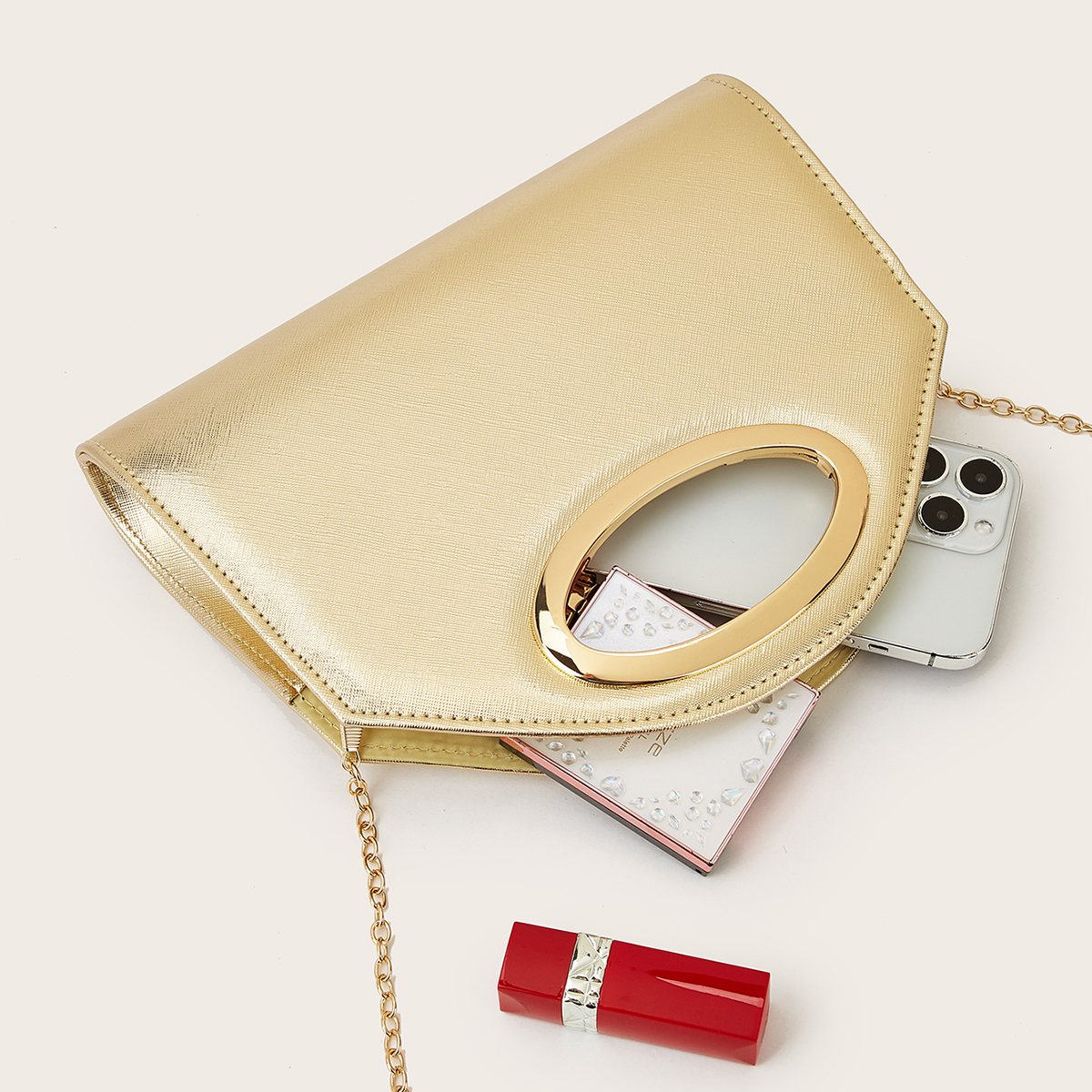 Women's Evening Bag, Gold Colo - Luxury Bags Gold 리뷰 및 가격