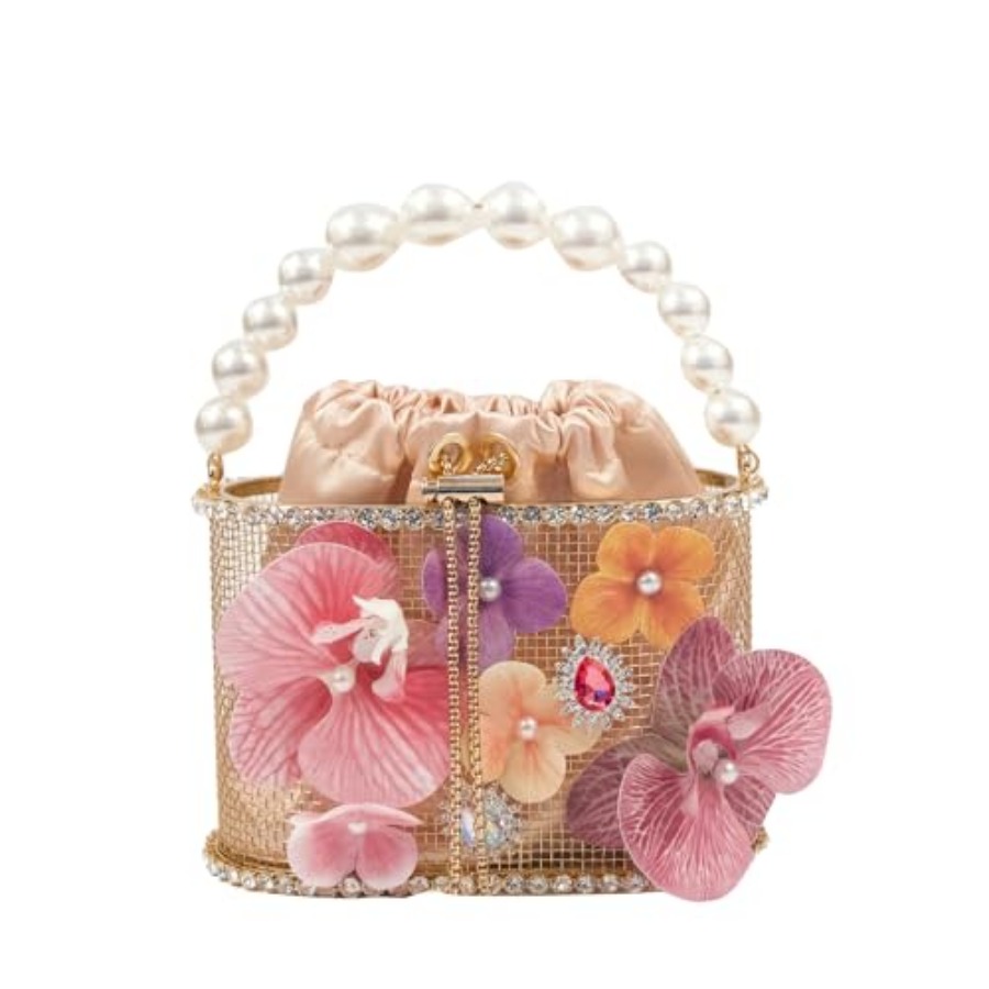 Luxury Women's Party Flower Sh - Luxury Bags Gold 리뷰 및 가격