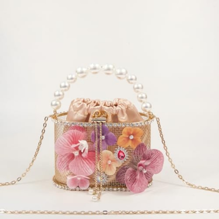 Luxury Women's Party Flower Sh - Luxury Bags Gold 리뷰 및 가격