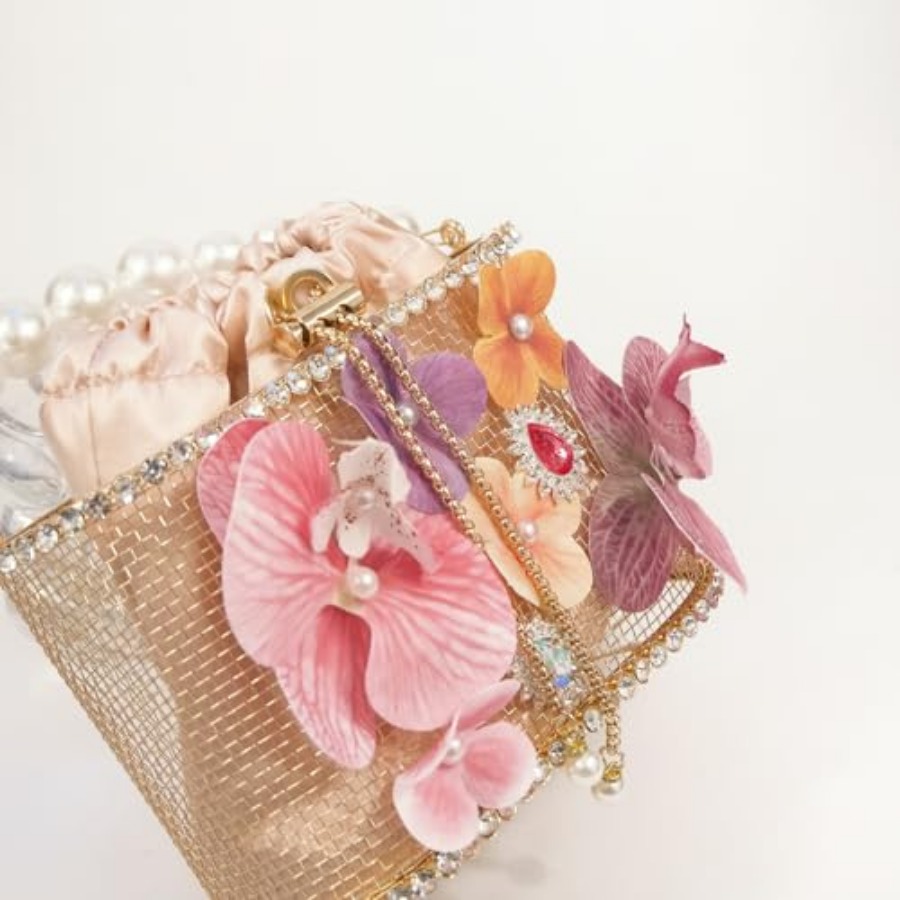 Luxury Women's Party Flower Sh - Luxury Bags Gold 리뷰 및 가격