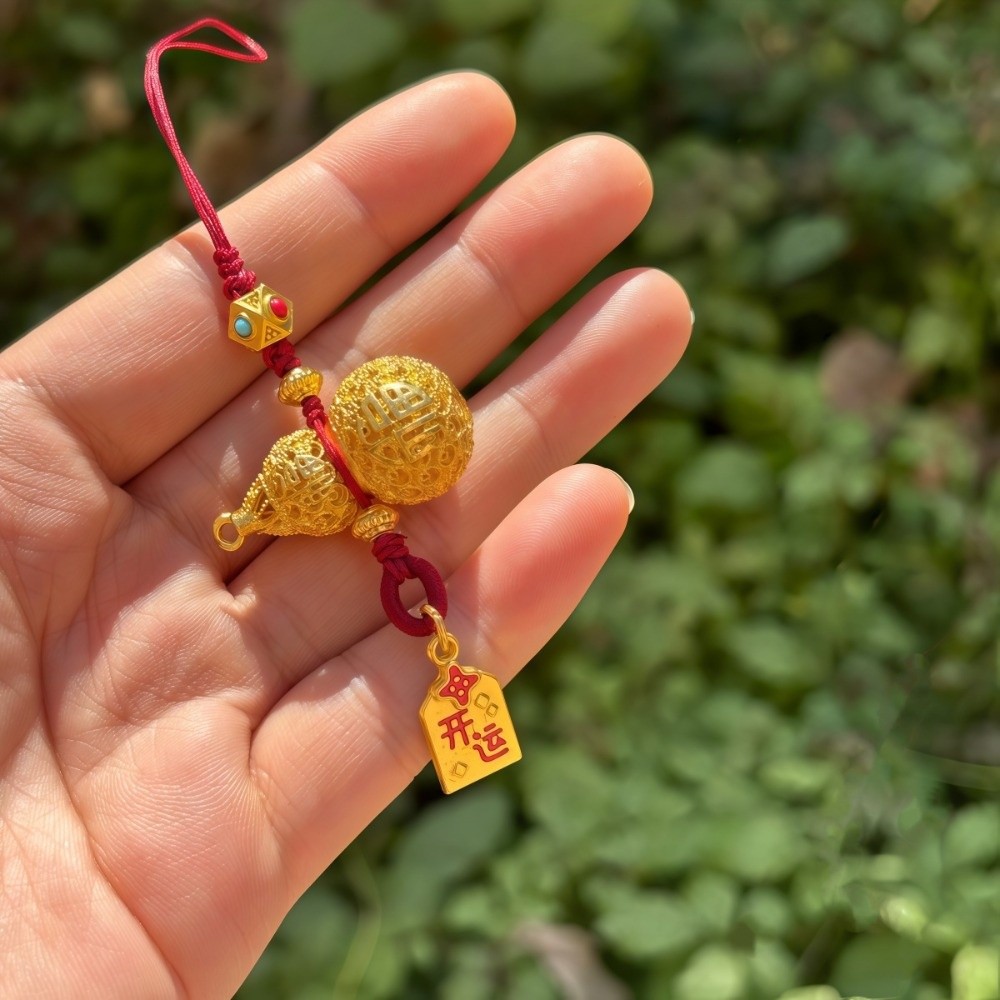 Luxury Hollow Gourd Pendant Ex - Luxury Bags Yellow 리뷰 및 가격