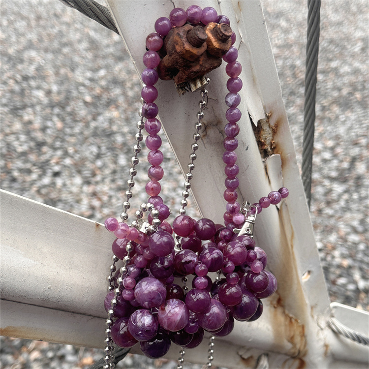 Girls Mini Purple Beaded  Clut - Luxury Bags Girls 리뷰 및 가격