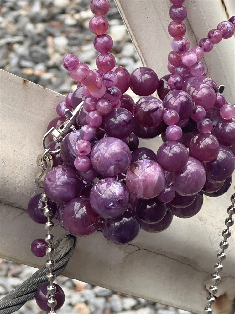 Girls Mini Purple Beaded  Clut - Luxury Bags Girls 리뷰 및 가격