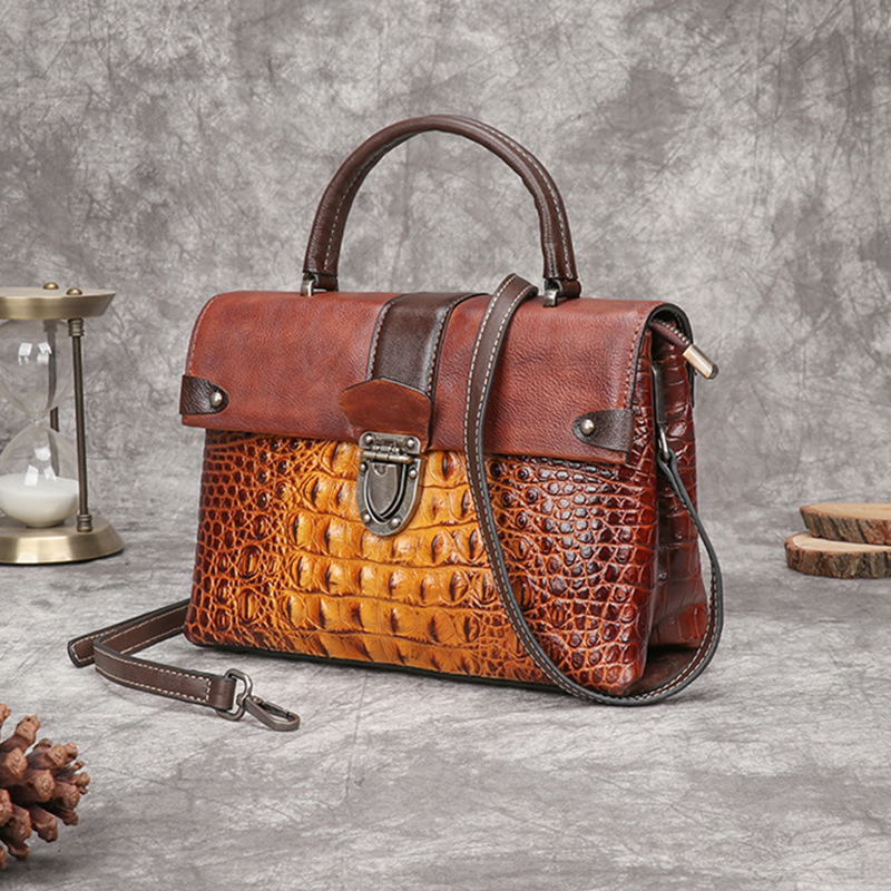 Johnature Retro Alligator Patt - Luxury Bags Hand Painted 리뷰 및 가격