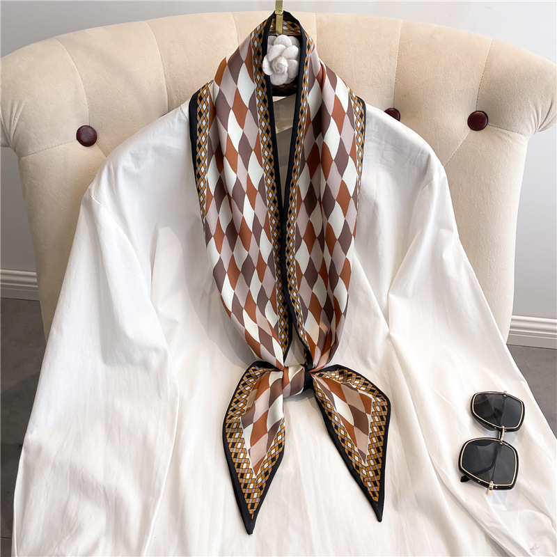 Fashion Print Long Silk Scarf  - Luxury Bags Expensive 리뷰 및 가격