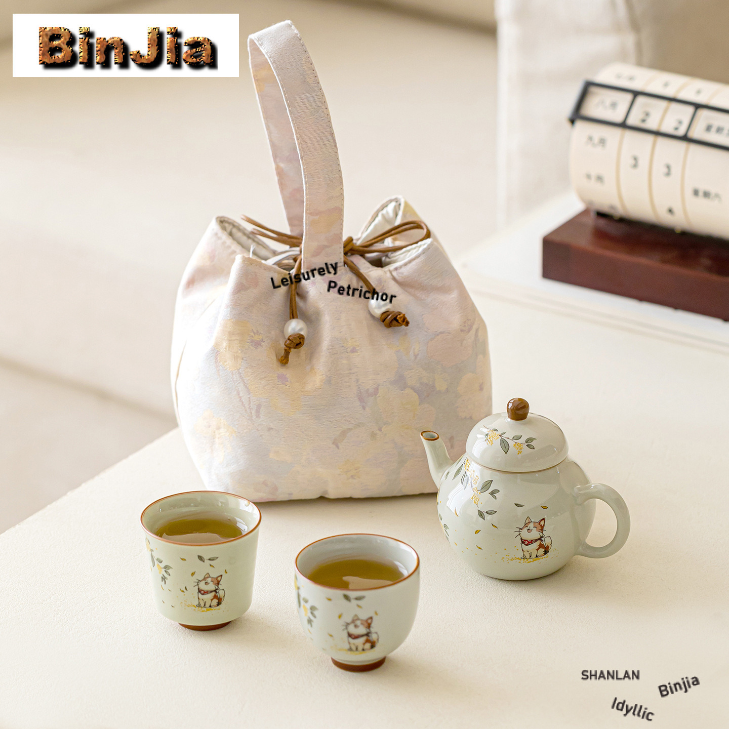 Hand Painted Osmanthus Kitten  - Luxury Bags Hand Painted 리뷰 및 가격