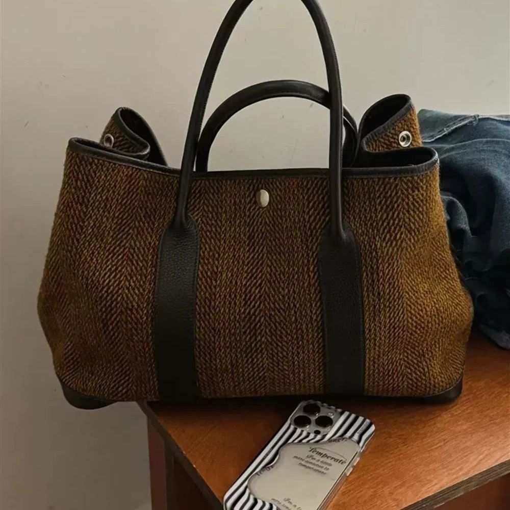 JIAERDI Retro Weave Tote Bag W - Luxury Bags Vintage 리뷰 및 가격