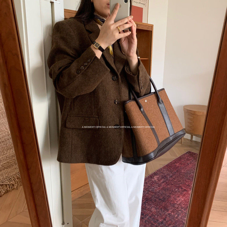 JIAERDI Retro Weave Tote Bag W - Luxury Bags Vintage 리뷰 및 가격