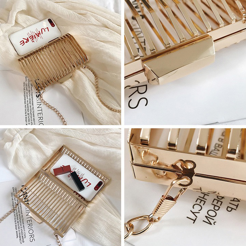 Gold Women Chain Crossbody Bag - Luxury Bags Gold 리뷰 및 가격