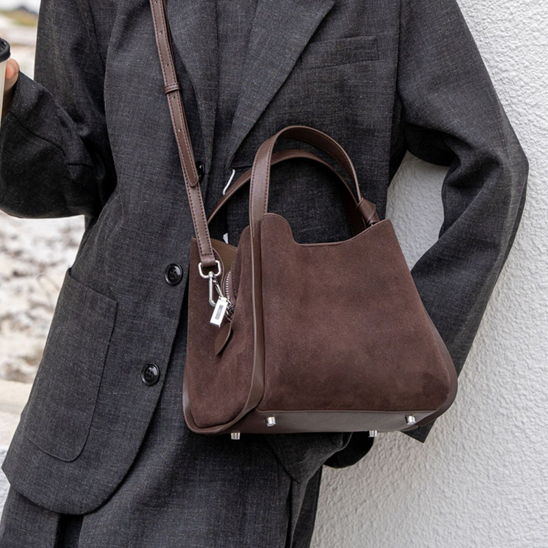 Burminsa Cowhide Suede Genuine - Luxury Bags Vintage 리뷰 및 가격