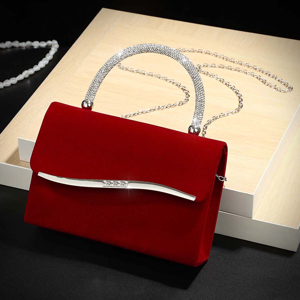 New wine red velvet diamond-en - Luxury Bags Outlet 리뷰 및 가격