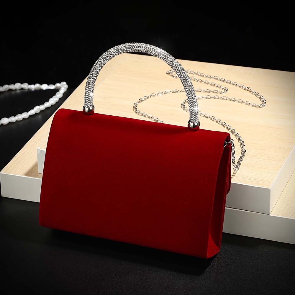 New wine red velvet diamond-en - Luxury Bags Outlet 리뷰 및 가격