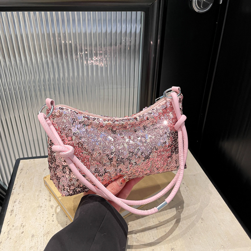 Solid Color Sequins Crossbody  - Luxury Bags Girls 리뷰 및 가격