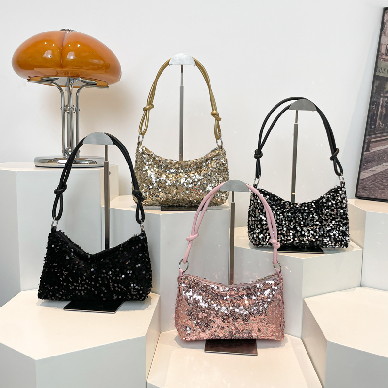 Solid Color Sequins Crossbody  - Luxury Bags Girls 리뷰 및 가격