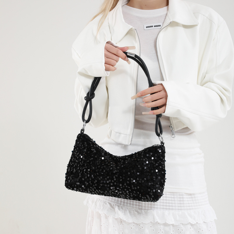 Solid Color Sequins Crossbody  - Luxury Bags Girls 리뷰 및 가격