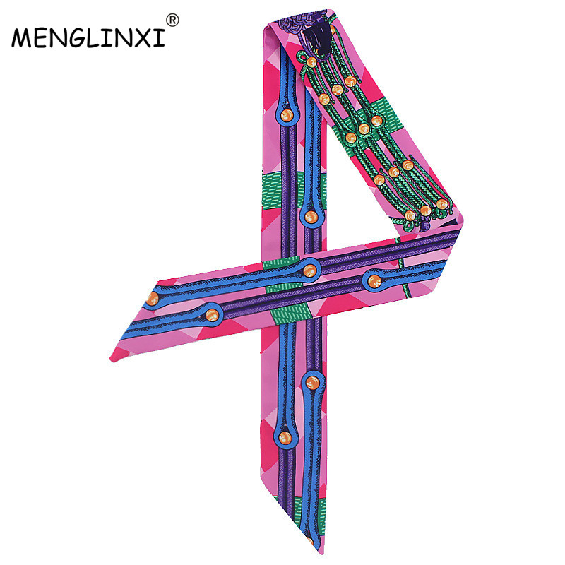 New Chain Print Small Silk Sca - Luxury Bags For Women Brands 리뷰 및 가격