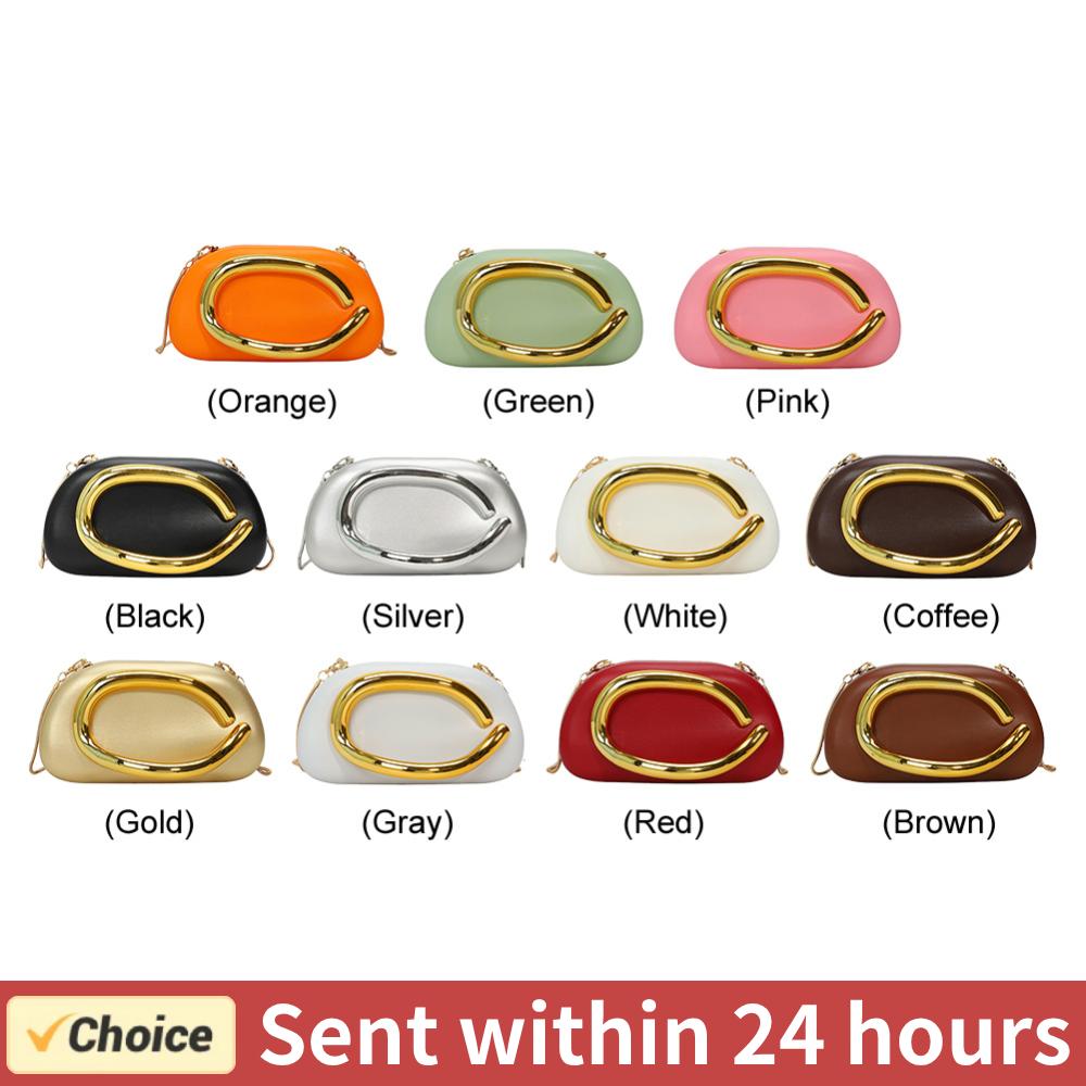 Women PU Leather Metal Handle  - Luxury Bags Medium Size 리뷰 및 가격