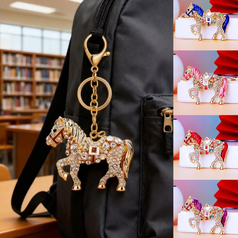 Luxury Metal Horse Key Chain C - Luxury Bags Yellow 리뷰 및 가격