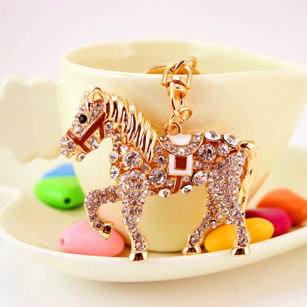 Luxury Metal Horse Key Chain C - Luxury Bags Yellow 리뷰 및 가격