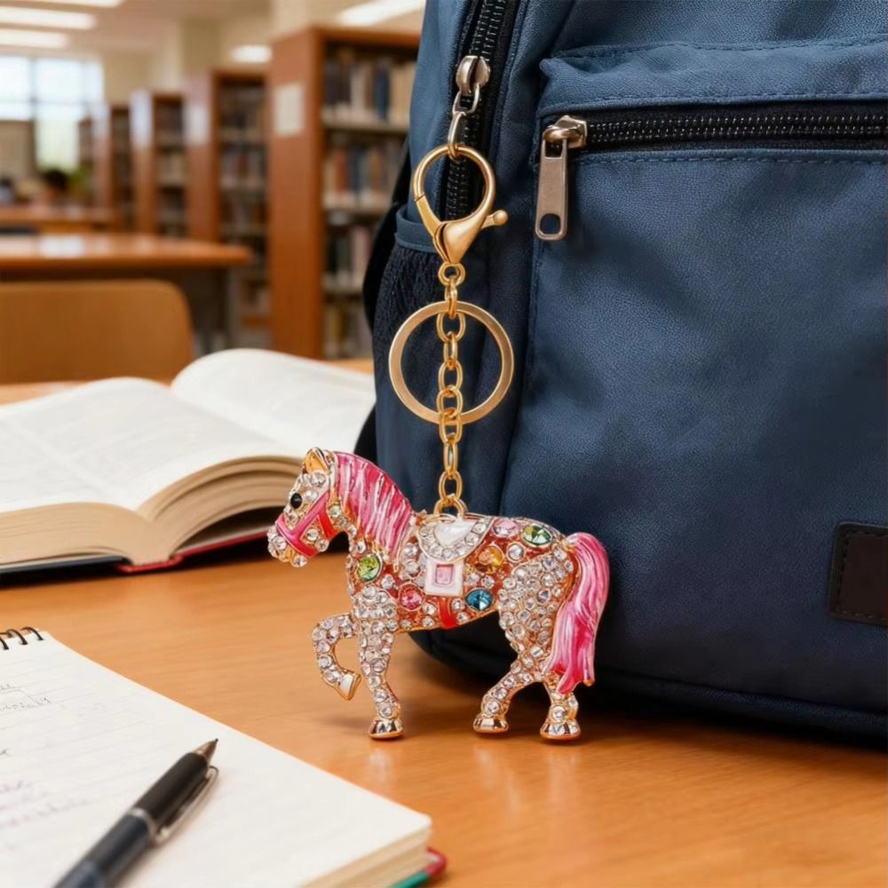 Luxury Metal Horse Key Chain C - Luxury Bags Yellow 리뷰 및 가격