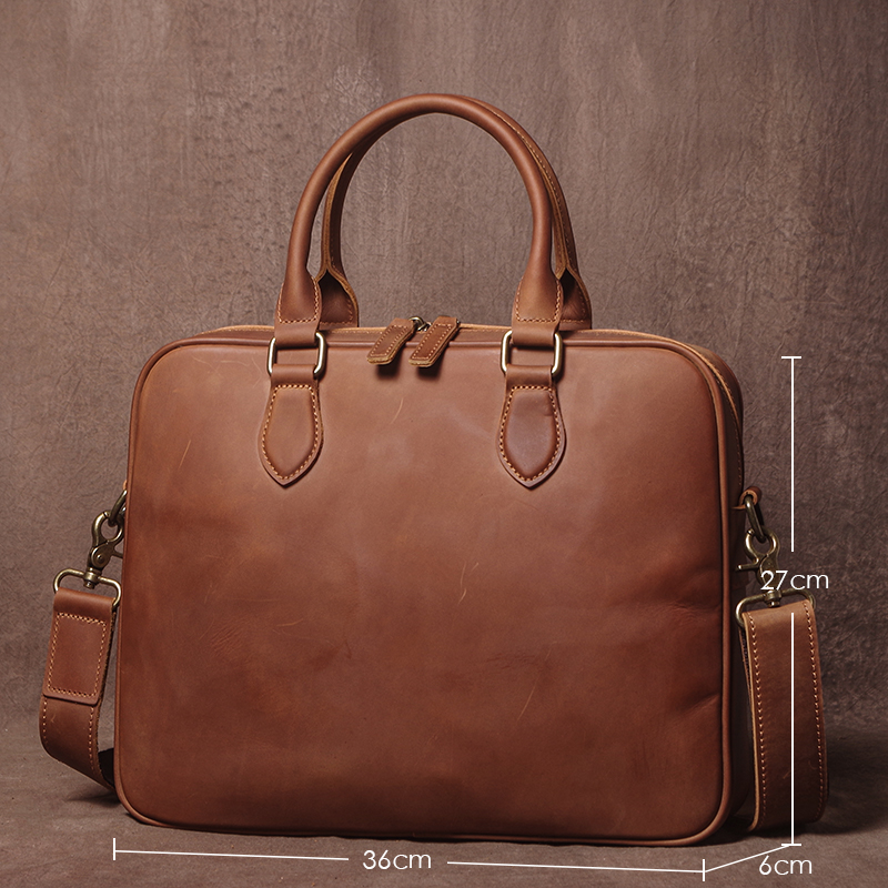 GURO Men Crazy Horse Cowhide B - Luxury Bags Vintage 리뷰 및 가격