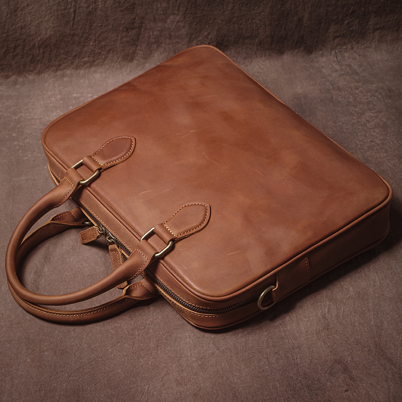 GURO Men Crazy Horse Cowhide B - Luxury Bags Vintage 리뷰 및 가격