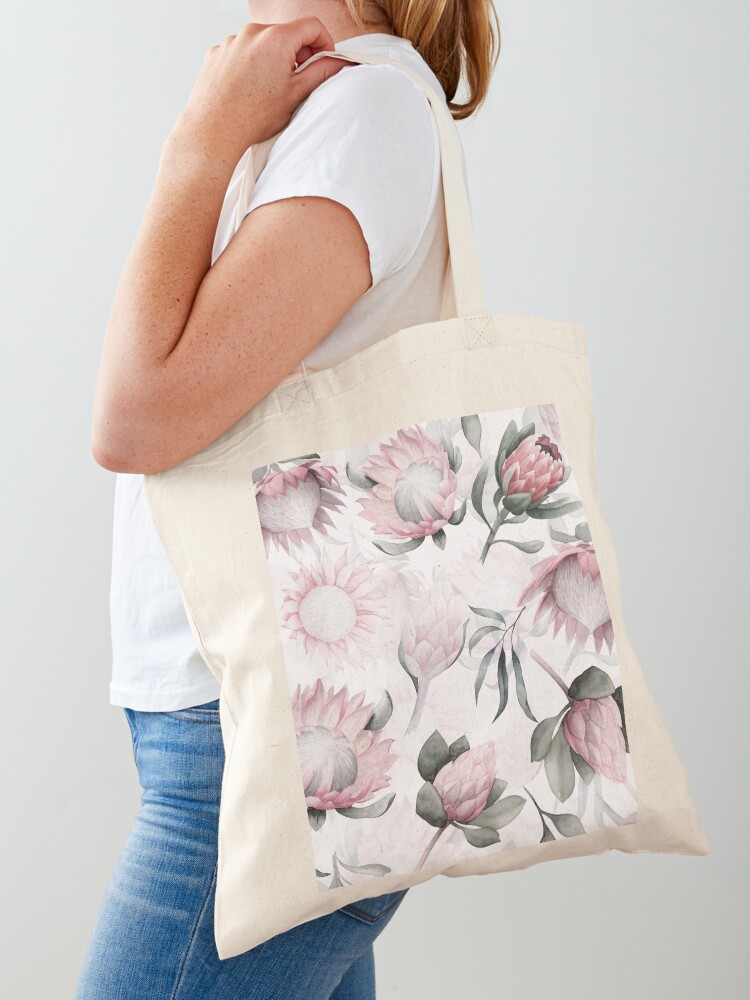 Hand Painted Protea Watercolor - Luxury Bags Hand Painted 리뷰 및 가격