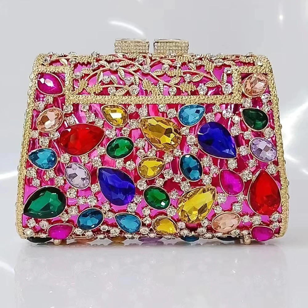 Purple Large Rhinestone Evenin - Luxury Bags Girls 리뷰 및 가격