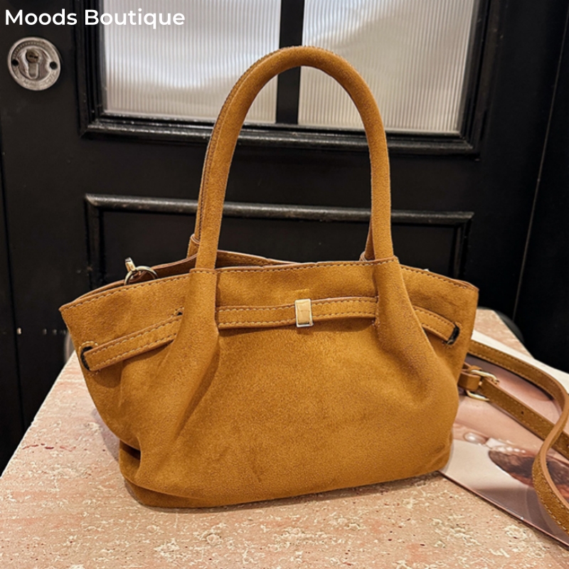 MOODS Burgundy Round Top-handl - Luxury Bags Medium Size 리뷰 및 가격