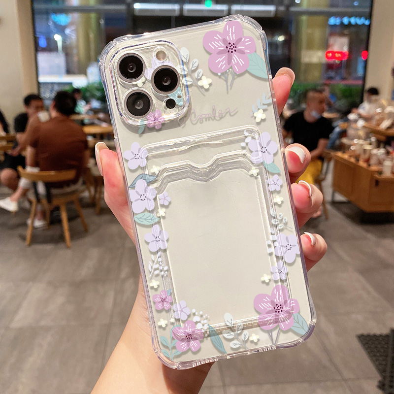Retro Flower Clear Phone Case  - Luxury Bags In Store 리뷰 및 가격