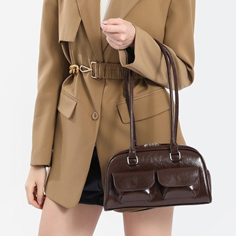 Lady Casual Versatile Solid Sh - Luxury Bags Girls 리뷰 및 가격