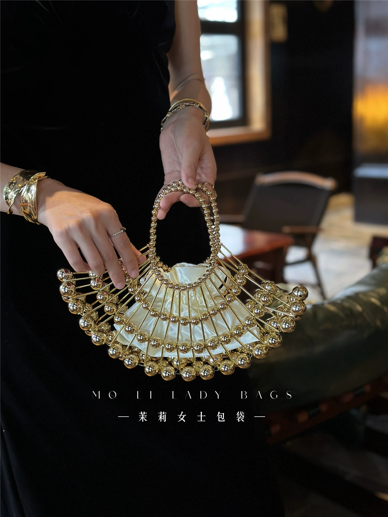 Gold Beads Beading Woven Handm - Luxury Bags Gold 리뷰 및 가격