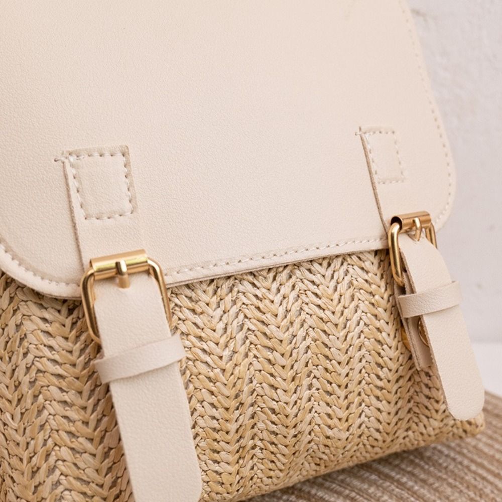 Fashion PU Leather Straw Backp - Luxury Bags Vintage 리뷰 및 가격