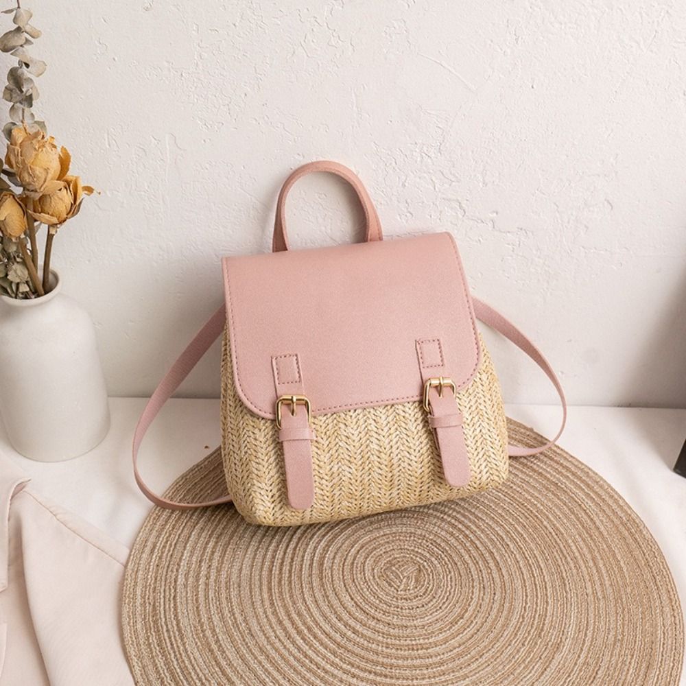 Fashion PU Leather Straw Backp - Luxury Bags Vintage 리뷰 및 가격