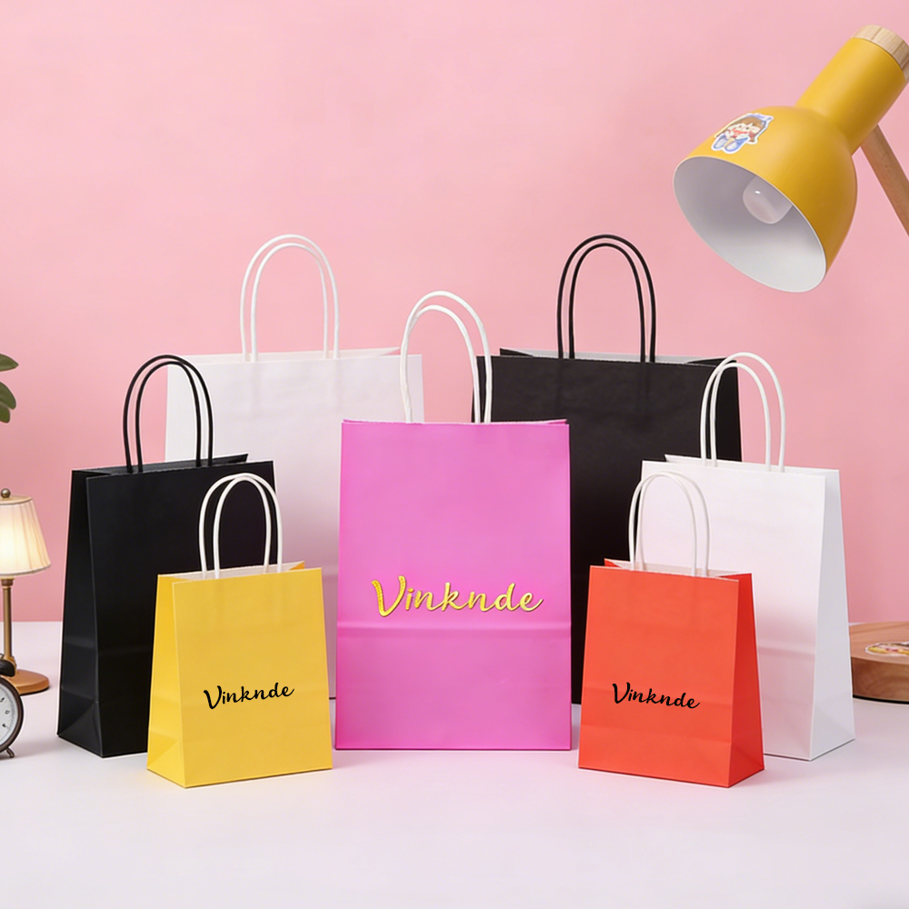 100Pcs Custom Paper Gift Bag w - Luxury Bags In Store 리뷰 및 가격